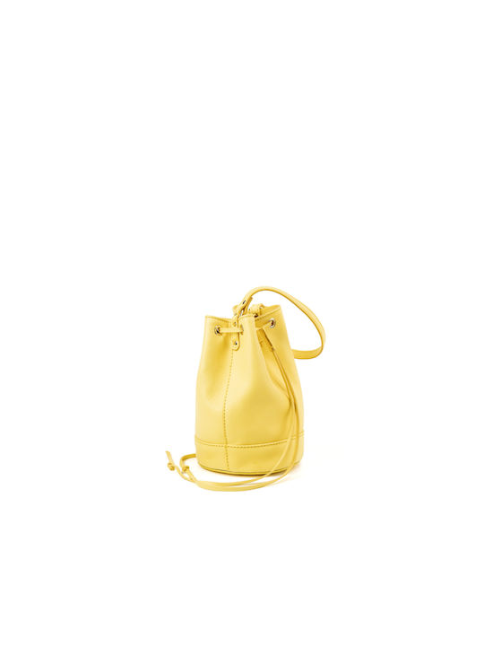 The Dust Company Leather Women's Bag Shoulder Yellow