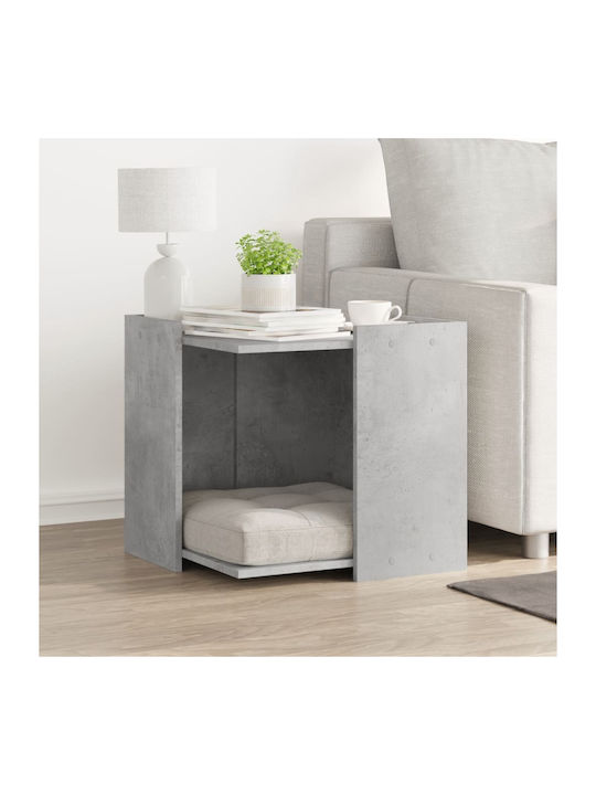 Rectangular Side Table Grey L53xW53xH51cm