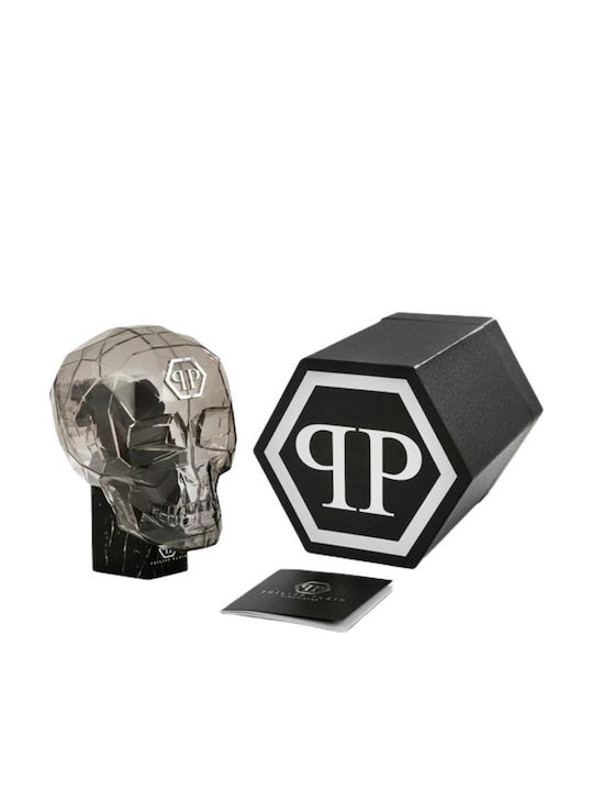 Philipp Plein Skeleton Men's Watch Battery with Red Rubber Strap
