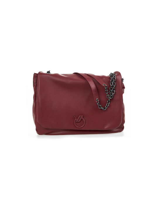 Verde Damen Tasche Schulter Burgundisch