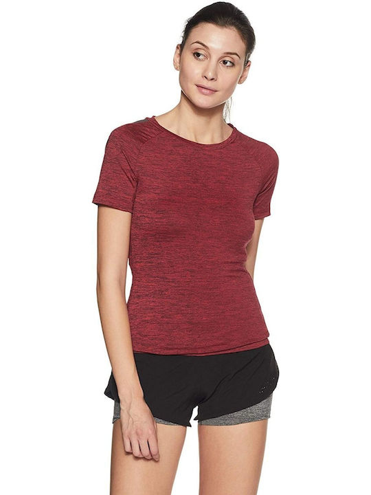 Adidas Women's Athletic T-shirt Fast Drying Red