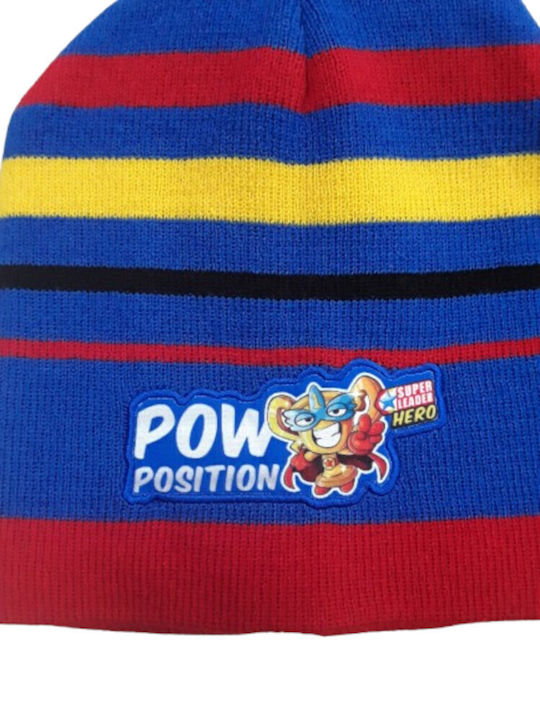 Kids Beanie Knitted Blue