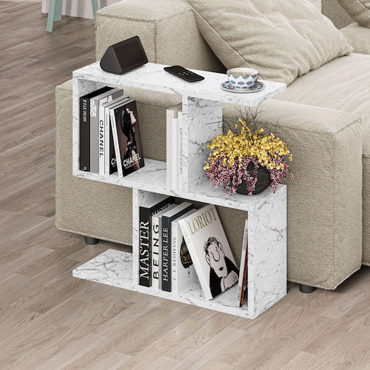 Rechteckig Beistelltisch Homemania Holz Marble B60xT20xH60cm