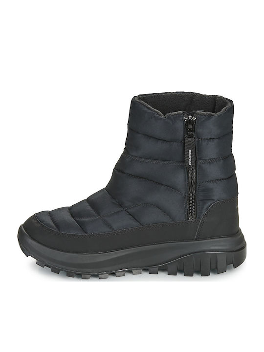 Snow Boots with Zipper Snowtrot Mid Black