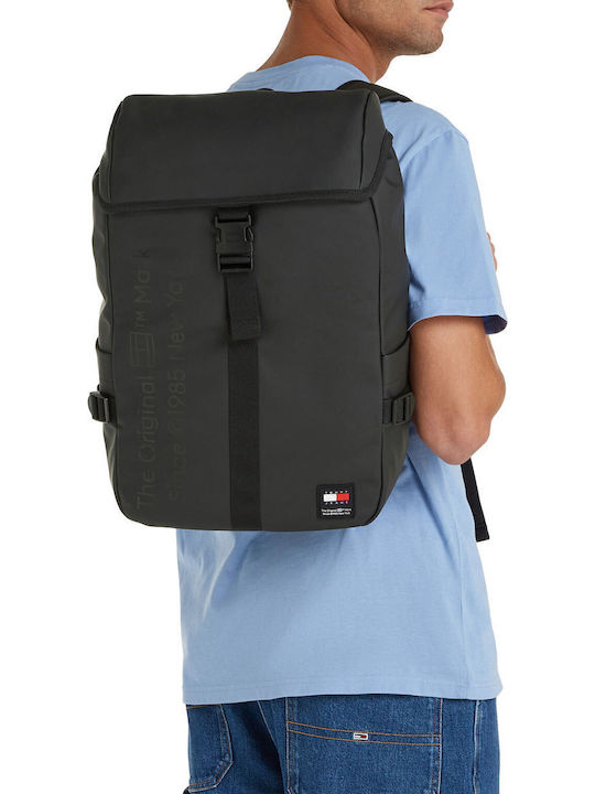 Tommy Hilfiger Essential Logo Flap 18lt Μαύρο