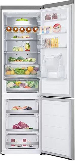 LG Combină frigorifică 386lt NoFrost Î203xL59.5xA68.2cm. Inox GBF7272DPY