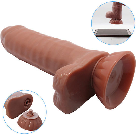 Baile Beautiful Maddox Ρεαλιστικός Δονητής 18cm Καφέ