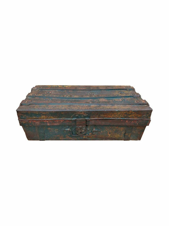 Decorative Trunk Alexandra House Living Brown Iron Craft Style 32 X 21 X 62 Cm