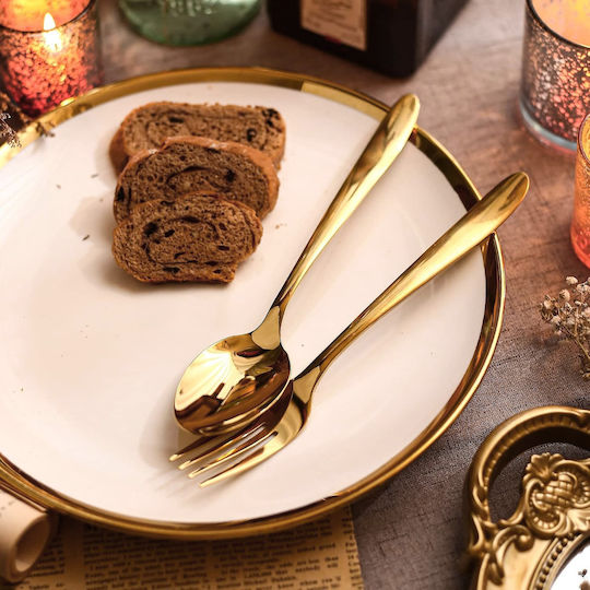 Saray Home Slimmy Set de Tacâmuri Inoxidabil Auriu 24buc