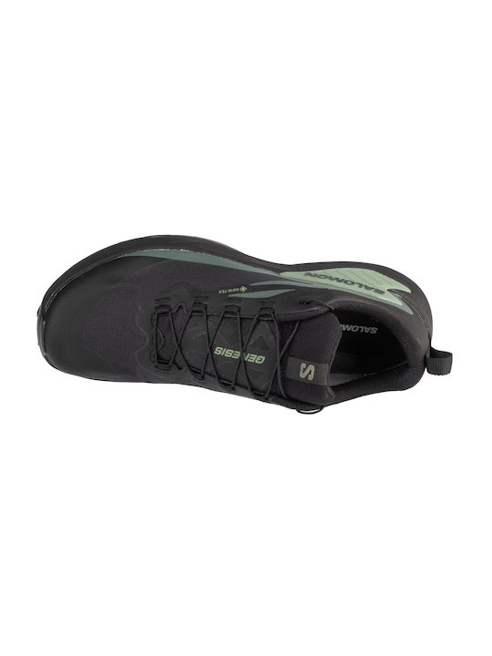 Genesis Sport Shoes Trail Running Black Waterproof with Gore-Tex Membrane