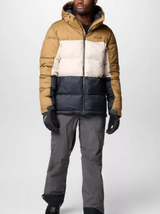 Slope Χειμωνιάτικο Μπουφάν Puffer Brown, White, Black