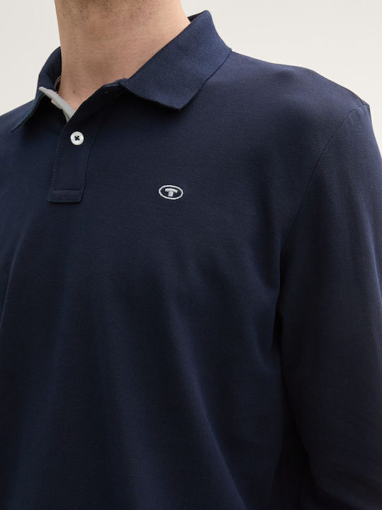 Basic Polo Kurzarmbluse Blue