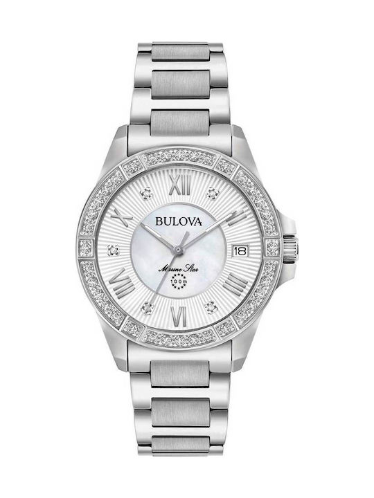 Bulova Marine Star Ρολόι Μπαταρίας με Μεταλλικό Μπρασελέ Bulova Marine Star Ρολόι Μπαταρίας με Μεταλλικό Μπρασελέ