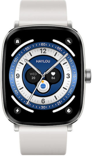 Haylou RS5 50mm Smartwatch with Heart Rate Monitor (Silver)