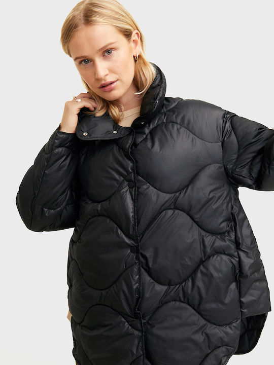 Jack & Jones Women's Short Puffer Jacket for Winter Black