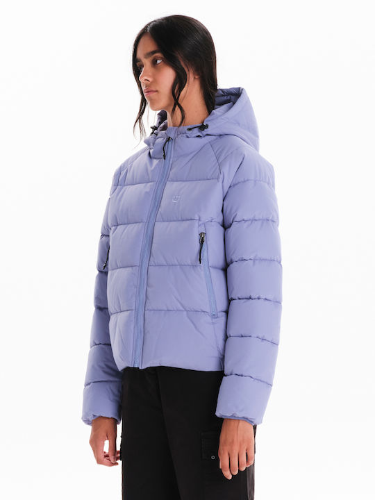 Scurtă Jachetă de femei Puffer Violet