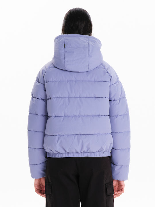 Scurtă Jachetă de femei Puffer Violet