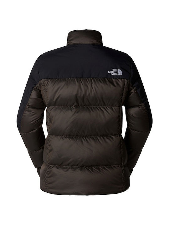 The North Face Diablo Women's Short Lifestyle Jacket for Winter Smokey Brown Black Heather