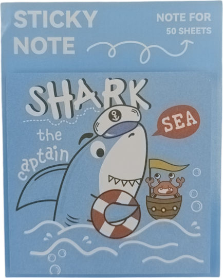Αυτοκόλλητα Σημειώσεων Sticky Notes Shark 50 Sheets 8χ8εκ 2 Σχέδια