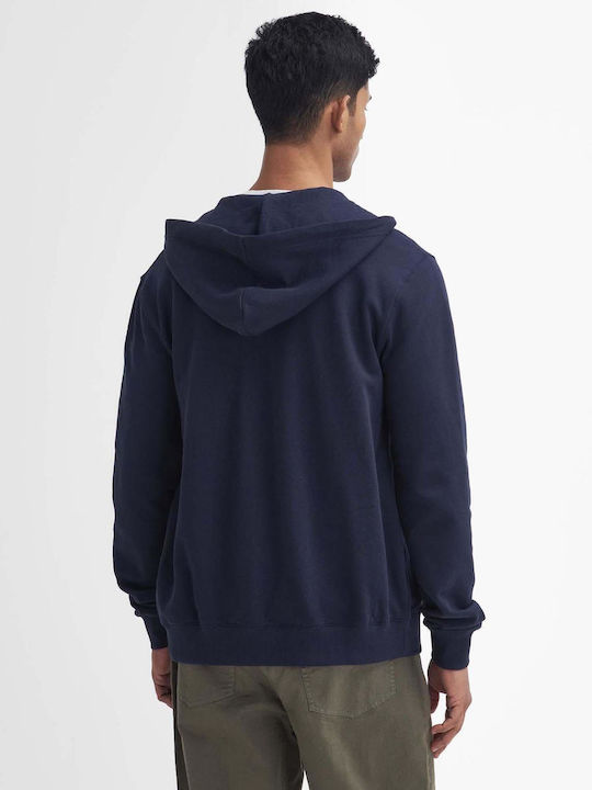 Barbour Men's Sweatshirt Jacket with Hood Navy Blue