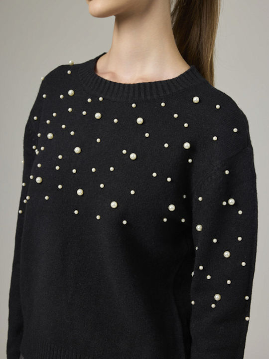 Desiree Damen Langarm Pullover Black