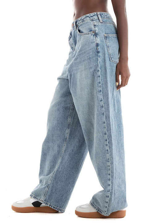 Only Women's Jean Trousers in Wide Line Medium Aged Denim