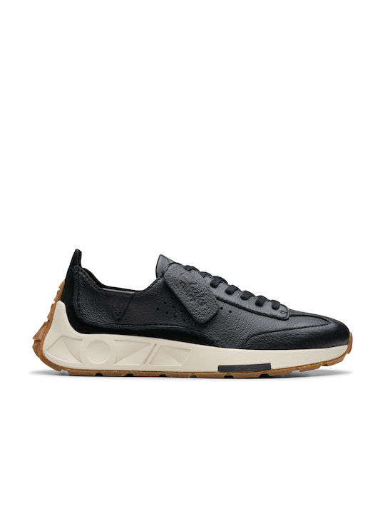 Clarks Speed Sneakers Black Leather