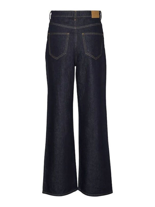 Γυναικείο Jean Παντελόνι σε Wide Γραμμή Dark Blue