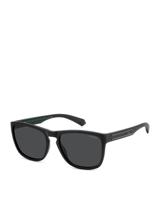 Polaroid Unisex Ochelari De Soare Cu Ramă Neagră Din Plastic Și Lentile Gri Polarized PLD2161/S O6W/M9