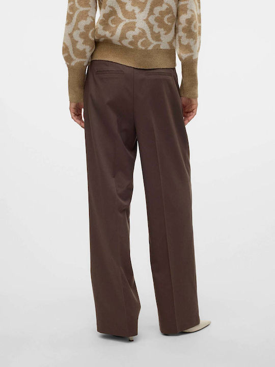 Vero Moda Women's Fabric Trousers coffee