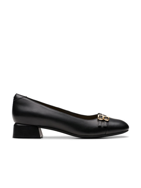 Clarks Court Leder Pumps Schwarz