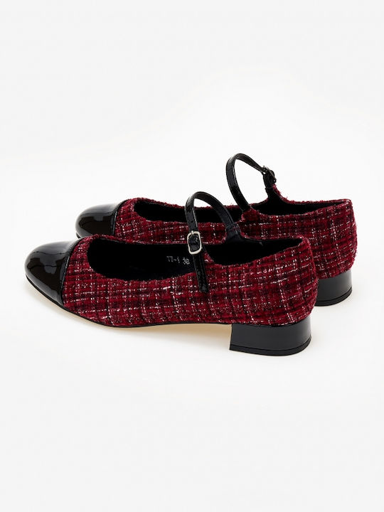 Issue Fashion Pantofi cu toc Burgundy