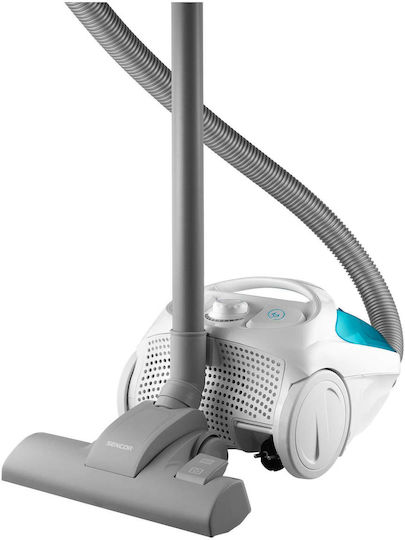 Sencor SVC 1015TQ 3AAA Ηλεκτρική Σκούπα 800W με Κάδο 1.5lt Λευκή
