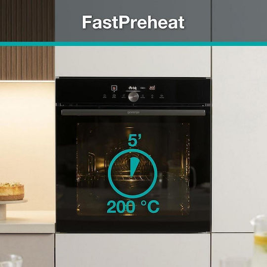 Gorenje Go66e Pizza350c Фурна над плот 77лт Ш59.5см.