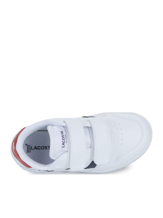 T-clip Kids Sneakers with Scratch White