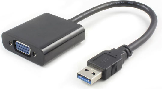 Microconnect Convertor VGA masculin în VGA feminin 1buc USB3.0VGA