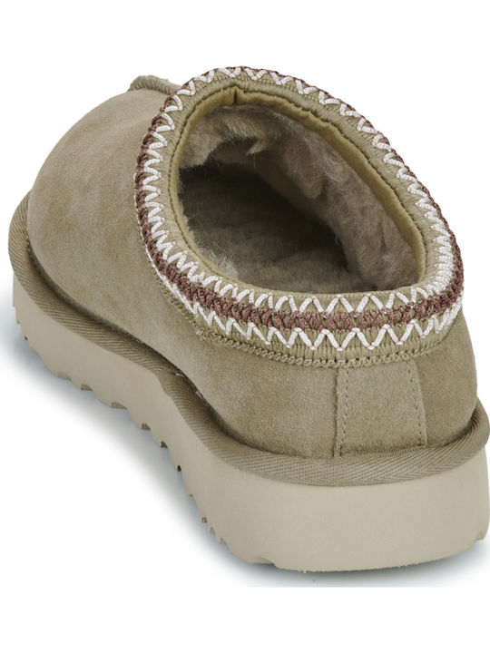 Tasman Winter Women's Slippers with Fur Brown