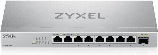 Zyxel XMG-108 Unmanaged L2 Switch με 8 Θύρες Ethernet και 1 SFP Θύρα