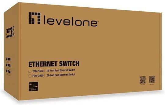 Level One FSW-2450 v1 Неуправляем L2 Switch с 24 Портове Ethernet