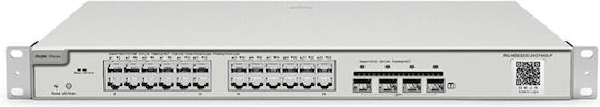 Ruijie RG-NBS3200-24GT4XS Managed L2 Switch with 24 Gigabit (1Gbps) Ethernet Ports and 4 SFP Ports