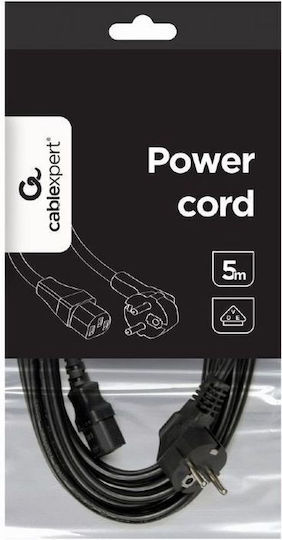Cablexpert Schuko - IEC C13 Cable 5m Black (PC-186-VDE-5M)