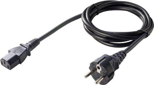 Zebra Schuko - IEC C13 Kabel 1.8m Schwarz (50-16000-220R)