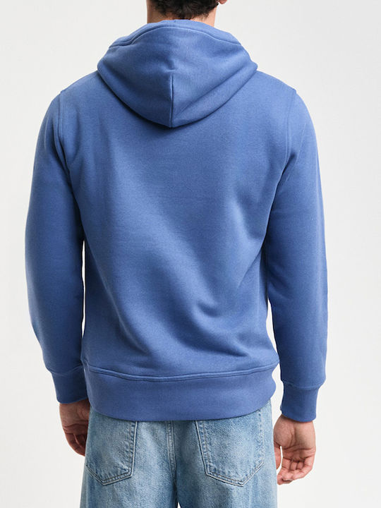 Archive Shield Men's Sweatshirt with Hood Indigo