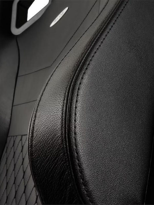 Noblechairs Epic Series Real Leather Gaming Chair – Black με Ρυθμιζόμενα Μπράτσα Μαύρη