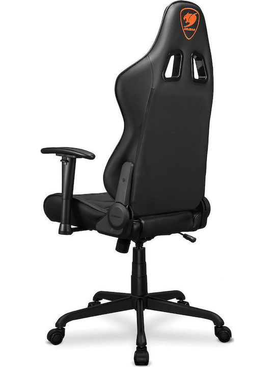 Cougar Armor Elite Artificial Leather Gaming Chair with Adjustable Arms Black