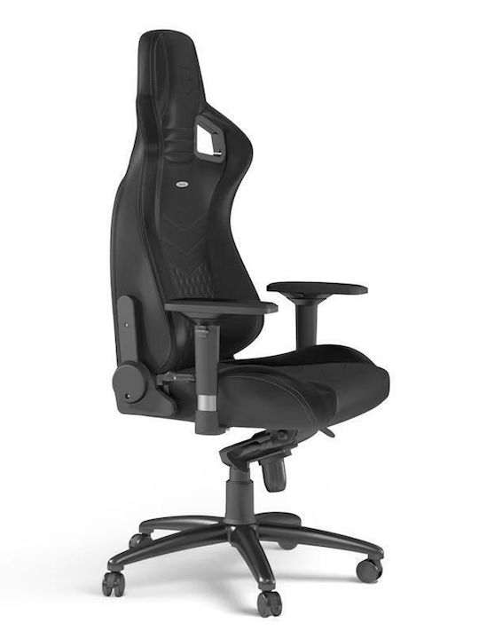 Noblechairs Epic Series Real Leather Gaming Chair – Black με Ρυθμιζόμενα Μπράτσα Μαύρη