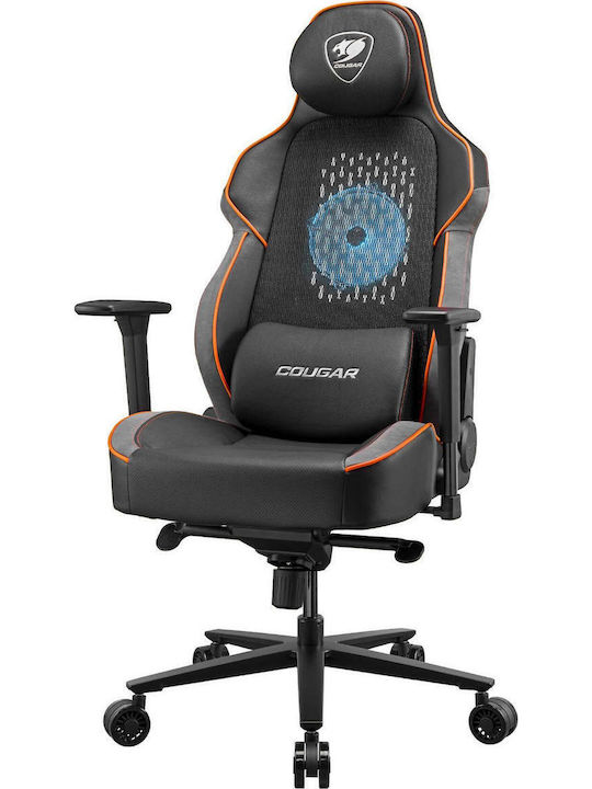 Cougar NxSys Aero Καρέκλα Gaming Δερματίνης με Ρυθμιζόμενα Μπράτσα και RGB Φωτισμό Μαύρη