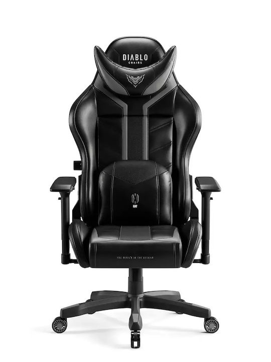 Diablo X-Ray 2.0 Normal Καρέκλα Gaming Δερματίνης με Ρυθμιζόμενα Μπράτσα Μαύρη