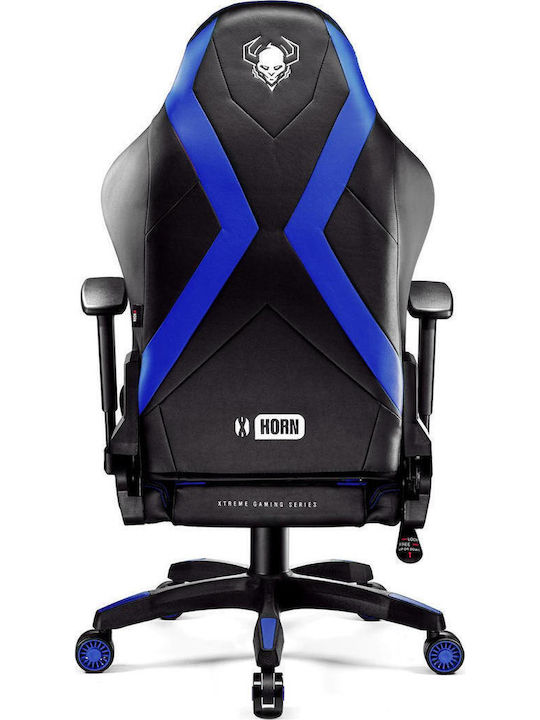 Diablo X-Horn 2.0 Καρέκλα Gaming Δερματίνης με Ρυθμιζόμενα Μπράτσα Μπλε