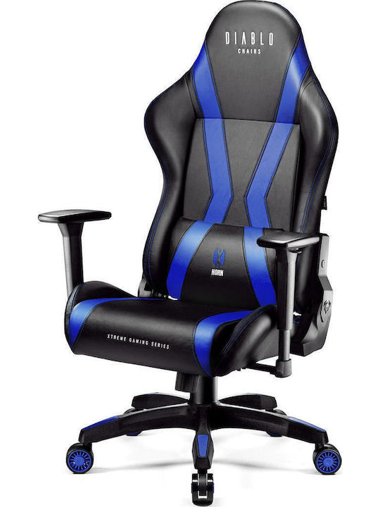 Diablo X-Horn 2.0 Καρέκλα Gaming Δερματίνης με Ρυθμιζόμενα Μπράτσα Μπλε